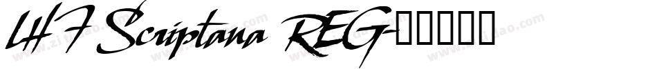 LHF Scriptana REG字体转换